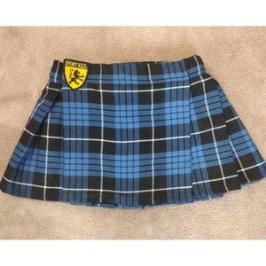 Sport Kilt Mini  12" length Women's Small  Blue and Black